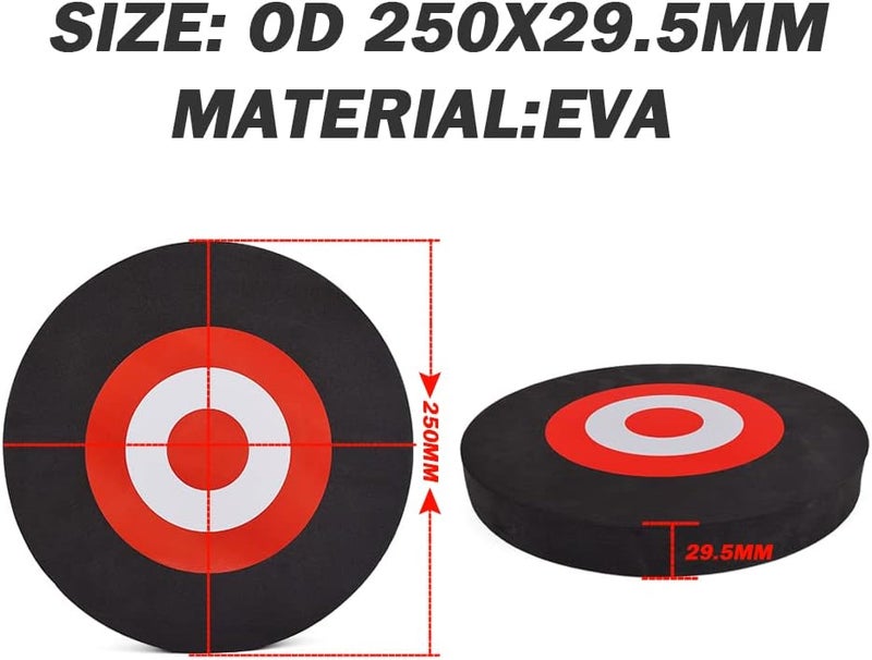 Arrow Targets EVA Foam Round Target for Archery Shooting, White or Black, 1 Piece